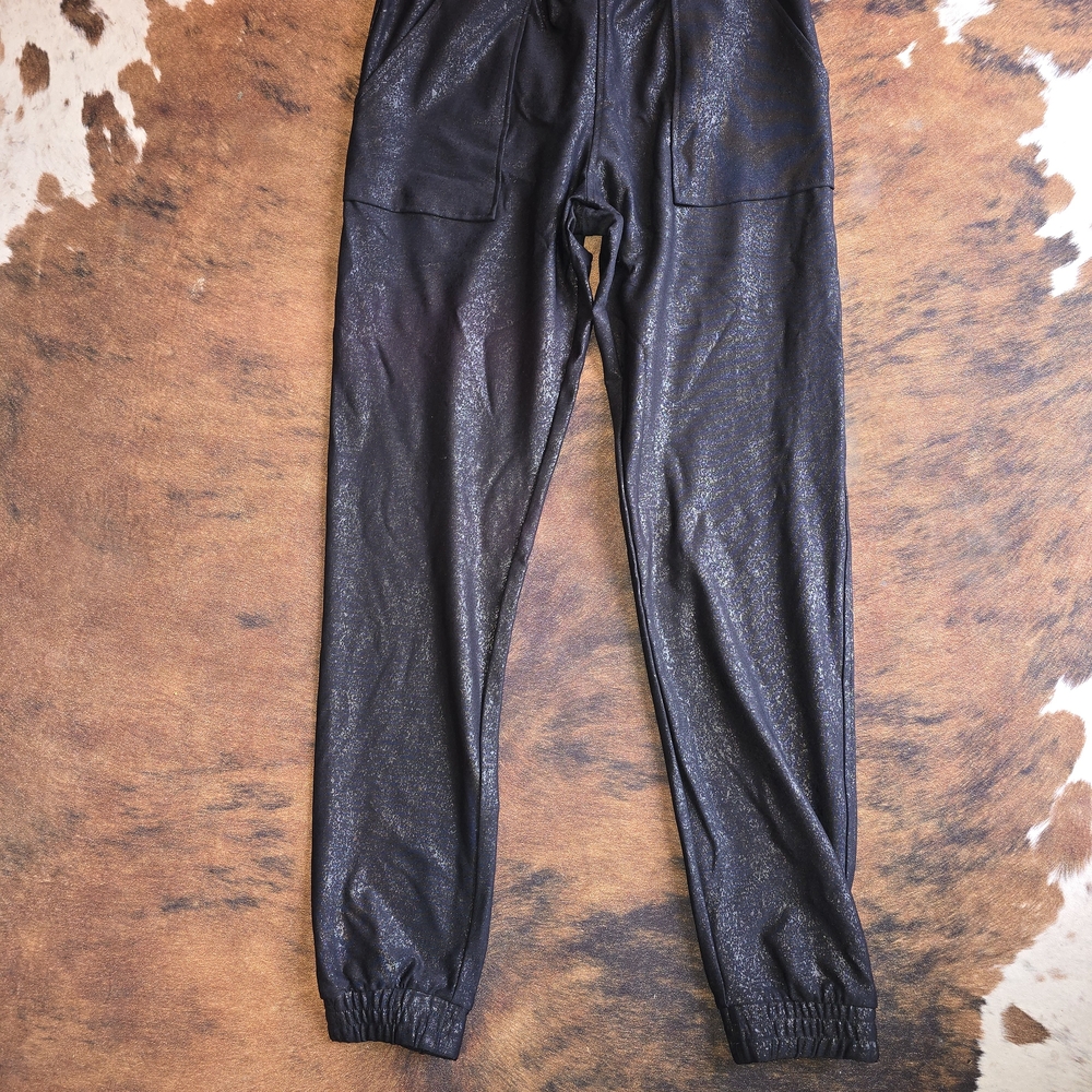 Women's Black Shimmer Pants